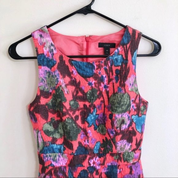 J. Crew Silk Blend Floral Sheath Dress - Picture 3 of 6